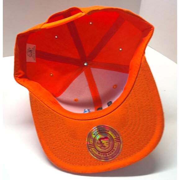 Ultimate Hntr Snapback Hat Hunter Orange Logo Adjustable Crown - Picture 2 of 7
